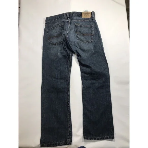 Signature Levis Strauss Jeans Mens 32x30 Blue Dark Wash Cotton Stretch Slim Fit - Picture 6 of 9